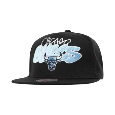 Mitchell&Ness NBA THROW DOWN SNAPBACK BULLS "BLACK"