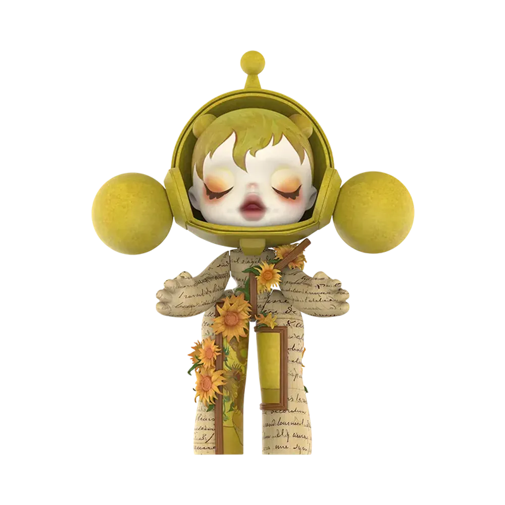 POP MART "MEGA COLLECTIONS" MEGA Alpha SKULLPANDA 400% Van Gogh Museum Sunflowers
