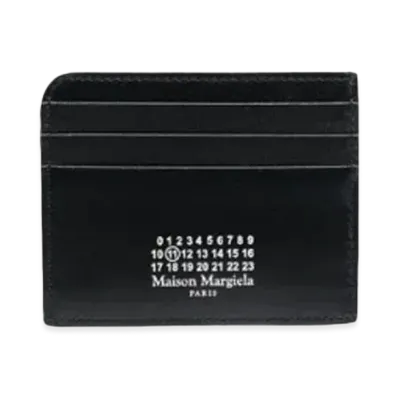 Maison Margiela Numbers Logo Smooth Leather Card Holder "Black"