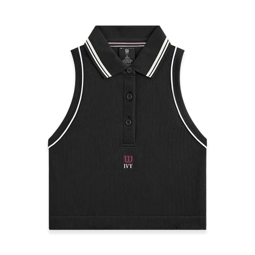 Kith Ivy For Wilson Women's Topspin Seamless Polo "Black"