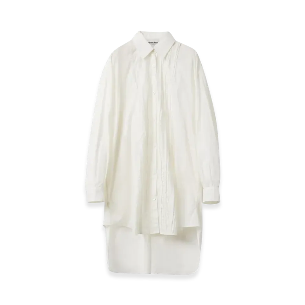 MIU MIU Women's Batiste Dress "Ivory"