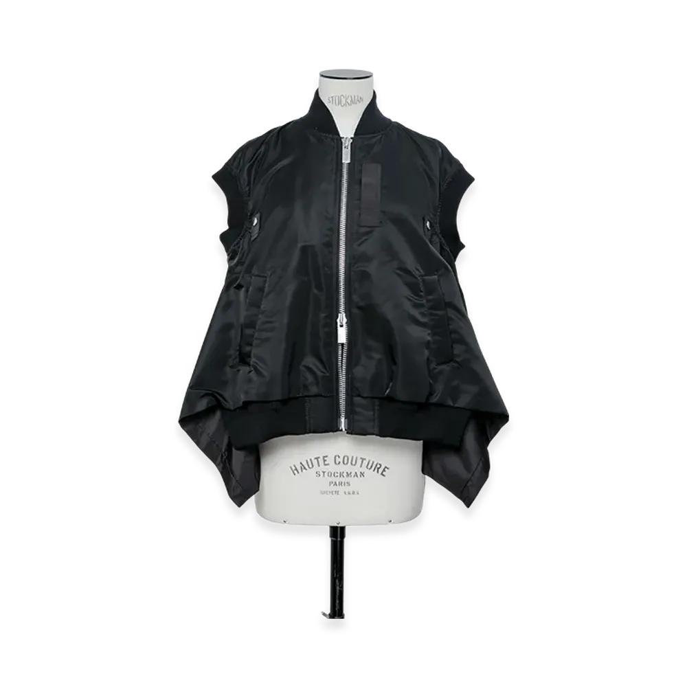 sacai Nylon Twill Vest "Black"