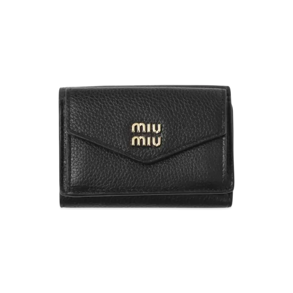 MIU MIU Trifold Wallet With Coin Purse "Nero"