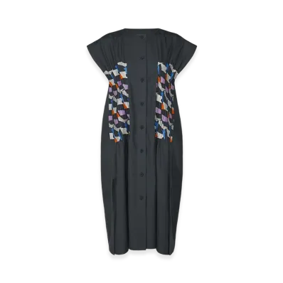 PLEATS PLEASE ISSEY MIYAKE Grainy Shirt "Navy"
