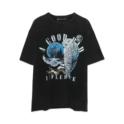 A GOOD BAD INFLUENCE FOREST NIGHT T-SHIRT "BLACK"