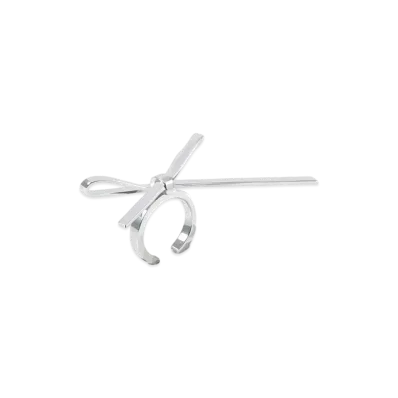 WE11DONE Bow Nail Ring "Silver"