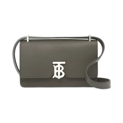 Burberry Grainy Leather Low Robin Bag "Military Khaki"