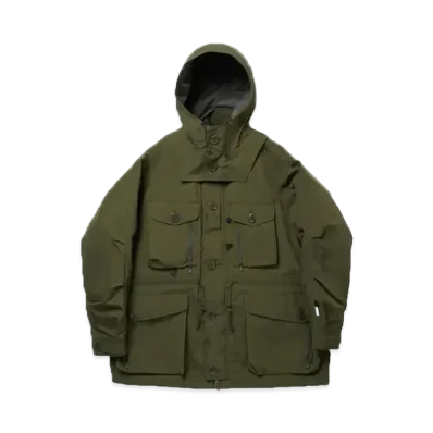 DAIWA PIER39 Gore-Tex Windstopper Tech Mil Canadian Down Parka "Military Olive"
