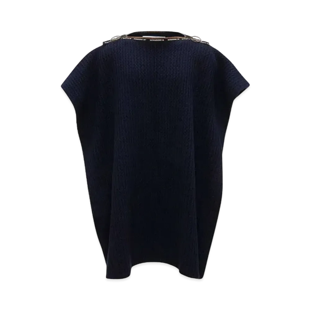 JW ANDERSON x A.P.C. - Poncho Swann - Wool Poncho "Dark Navy"