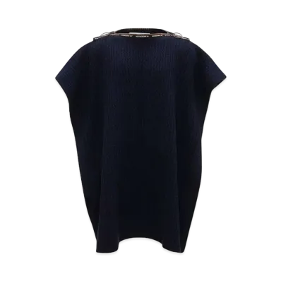 JW ANDERSON x A.P.C. - Poncho Swann - Wool Poncho "Dark Navy"