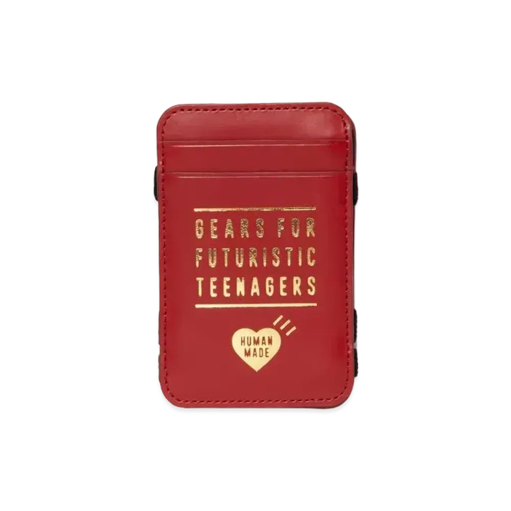 HUMAN MADE Leather Magic Band Card Case "Red"