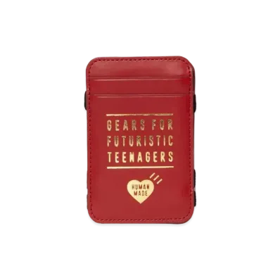HUMAN MADE Leather Magic Band Card Case "Red"