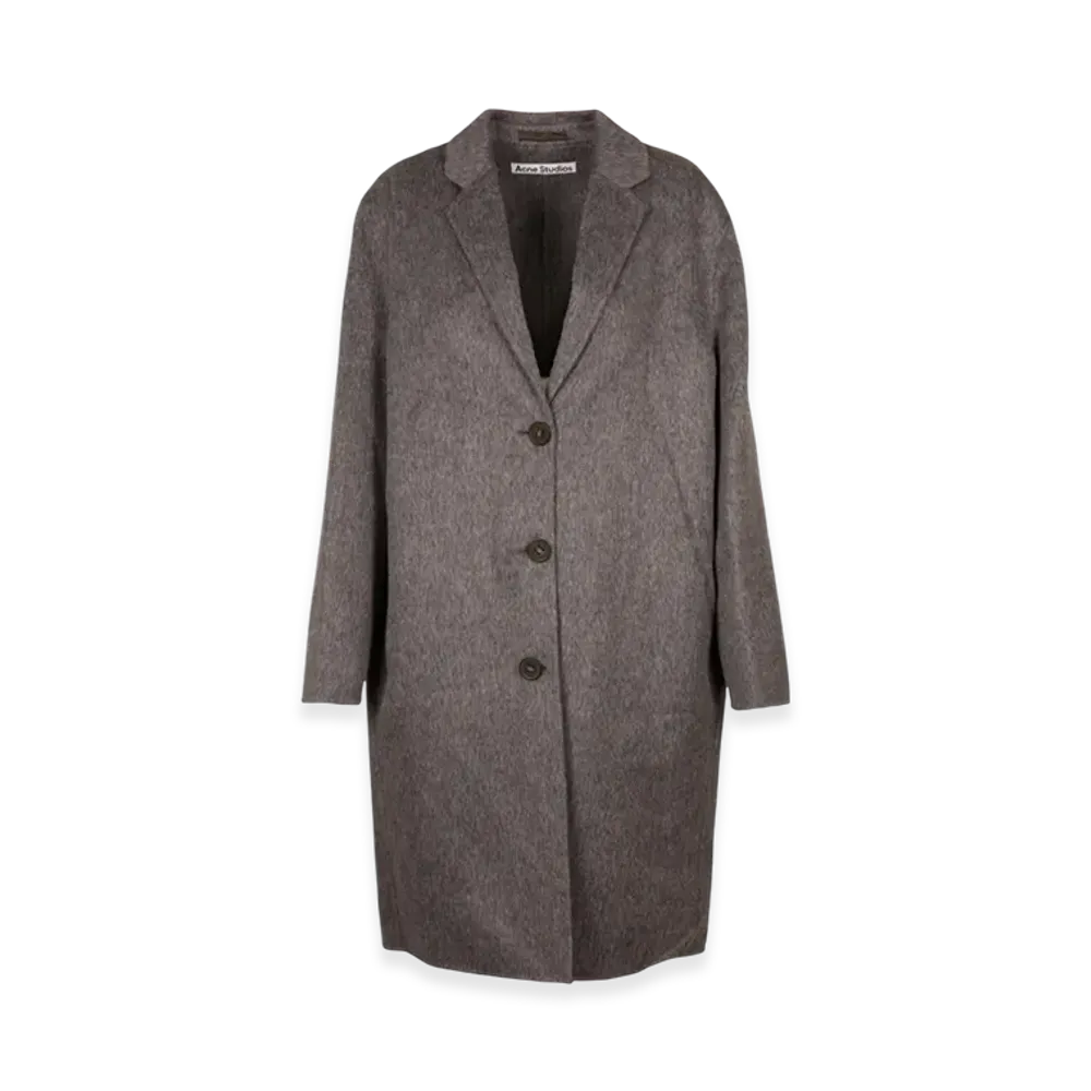 Acne Studios Single Breasted Coat "Grey Melange"