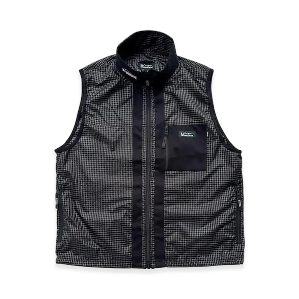 STABRIDGE x Manastash Grid Rip-Stop Kootenay Vest "Black"