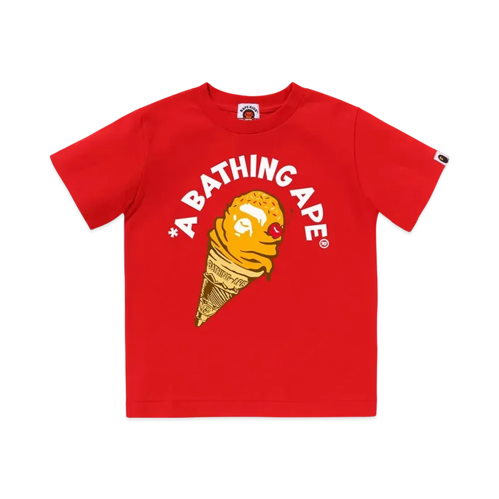 A BATHING APE Ice Cream Tee "Red"