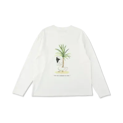WIND AND SEA x BY ME STAND Long T-shirt "White"