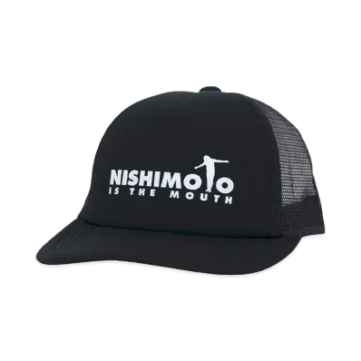 NISHIMOTO IS THE MOUTH LOGO MESH CAP "BLACK"