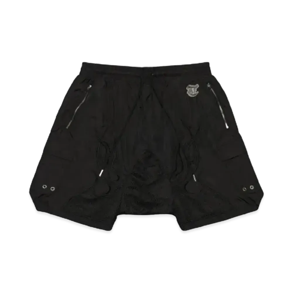 T.C.R FLAME SARUEL NYLON SHORTS "BLACK"