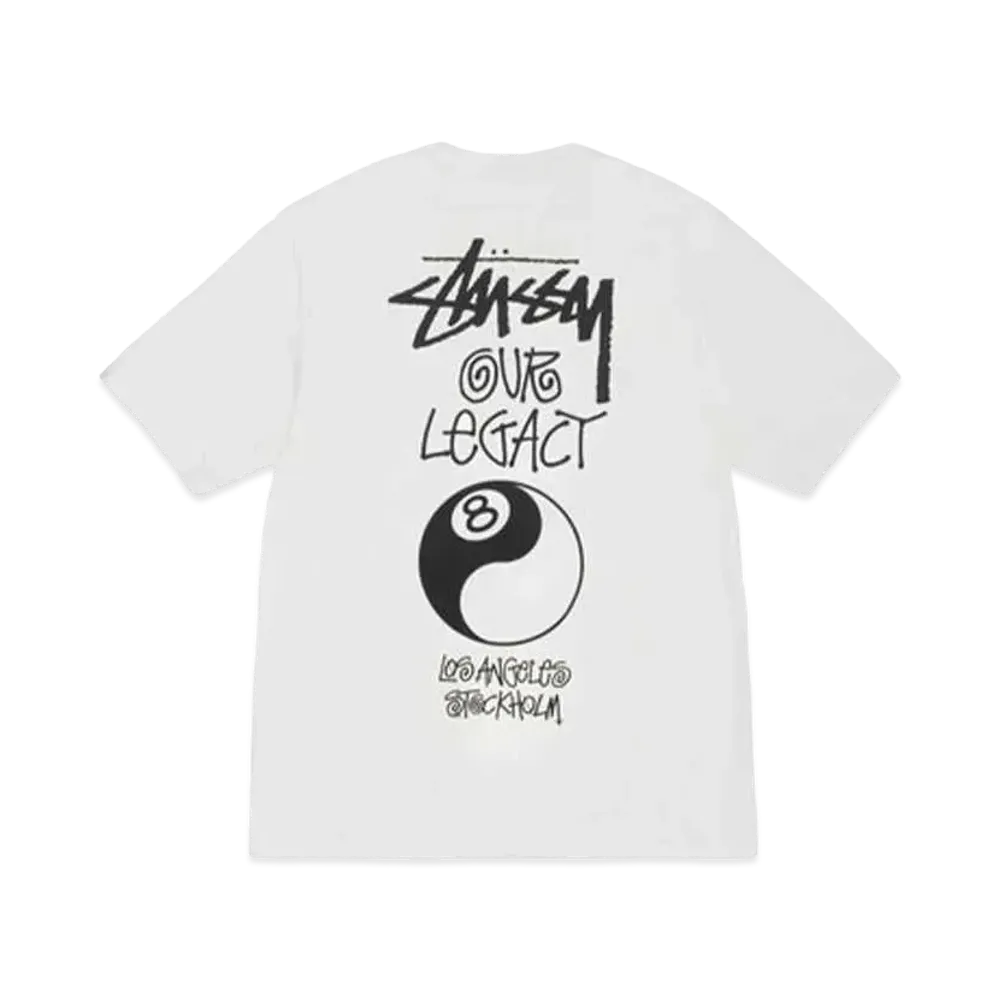 Stussy x Our Legacy Work Shop 8 Ball Yin Yang Pigment Dyed Tee "Natural"