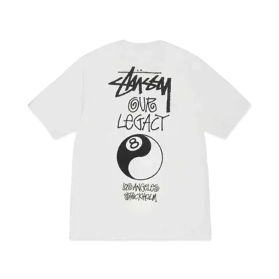 Stussy x Our Legacy Work Shop 8 Ball Yin Yang Pigment Dyed Tee "Natural"