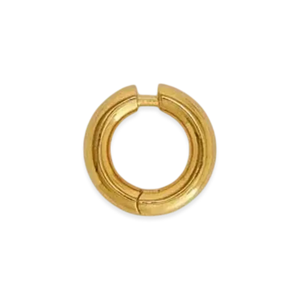 Jil Sander Cannolo Hoop Medium "Yellow"