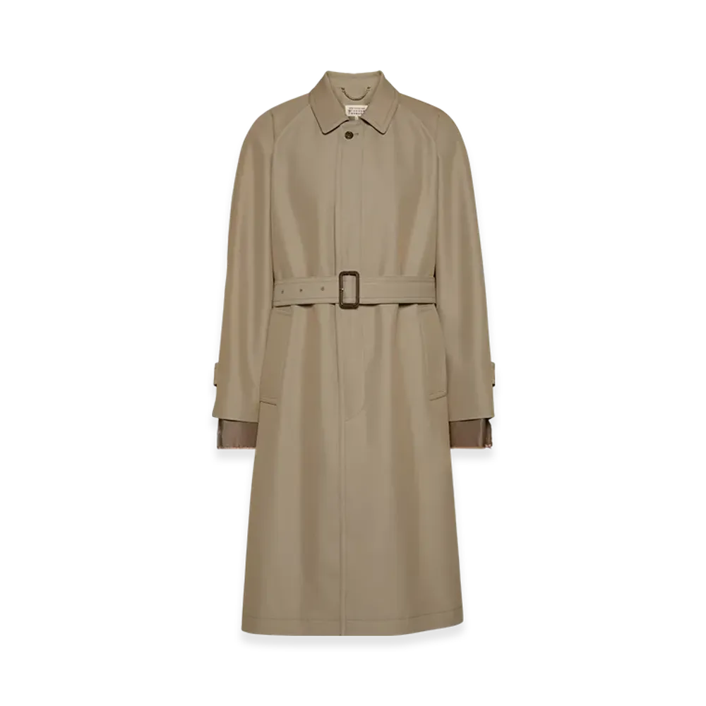 Maison Margiela Men's Iridescent Trench Coat "Gray"