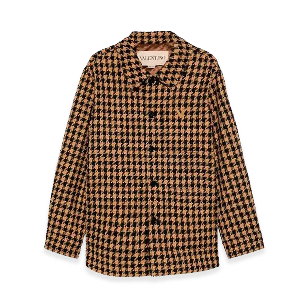 Valentino V Gold Shirt "Brown/Black"
