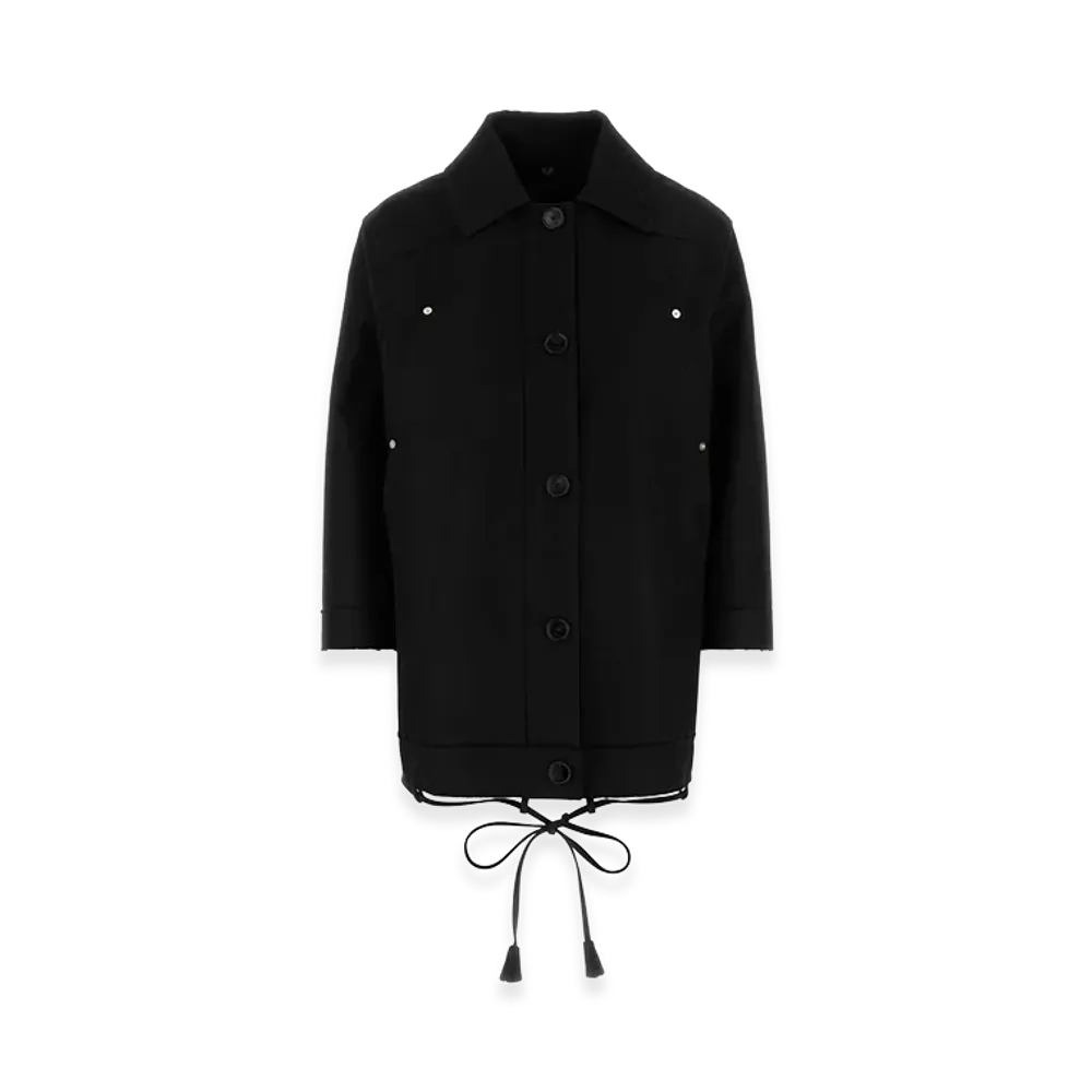 GUCCI Women's Gabardine Jacket "Black"
