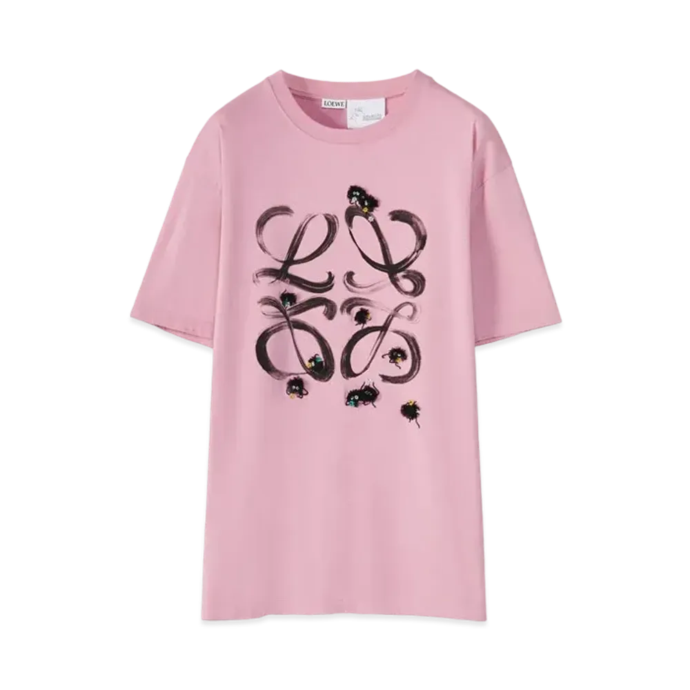 LOEWE x Spirited Away Susuwatari Anagram T-shirt In Cotton "Cotton Candy"