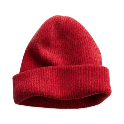 NICENESS Hook Vicuña Cashmere Watch Cap "Scaret"