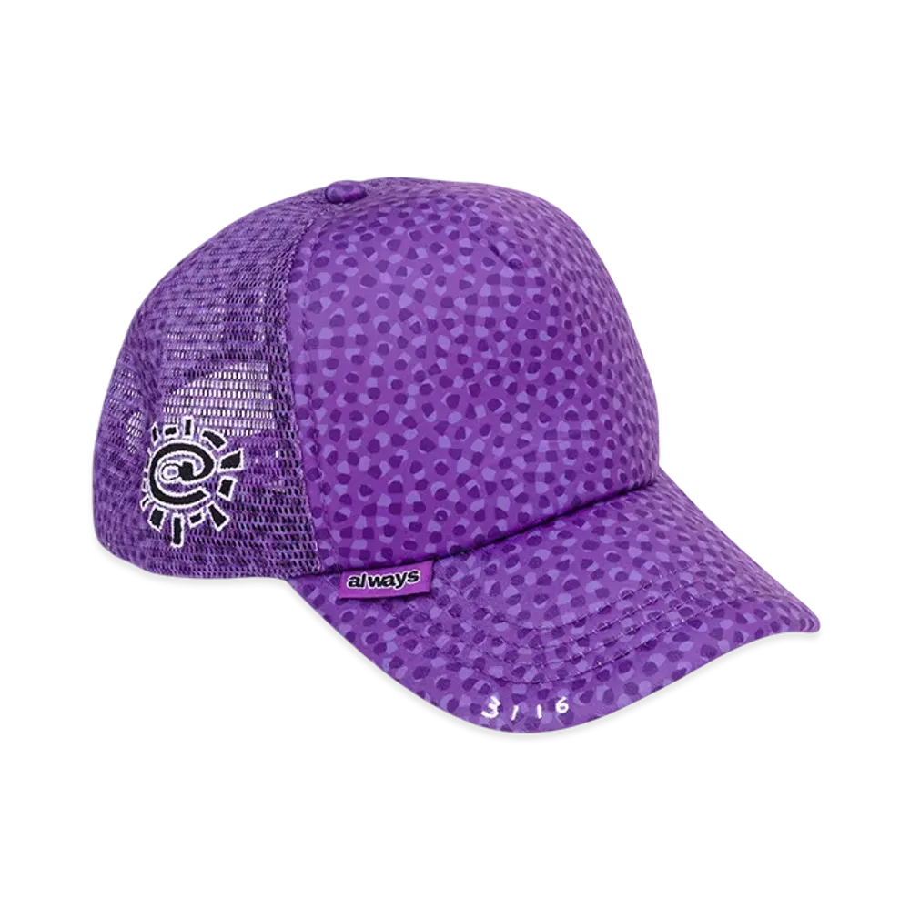 MIN-NANO x ADWYSD Coral Pattern Trucker Cap "Purple"