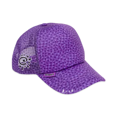 MIN-NANO x ADWYSD Coral Pattern Trucker Cap "Purple"
