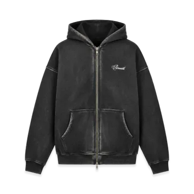 BREATH Fade Zip Hoodie "Black"