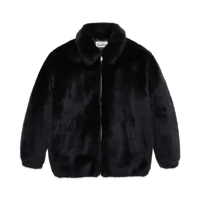 WACKO MARIA FUR ZIP JACKET 裏地レオパード "Black"