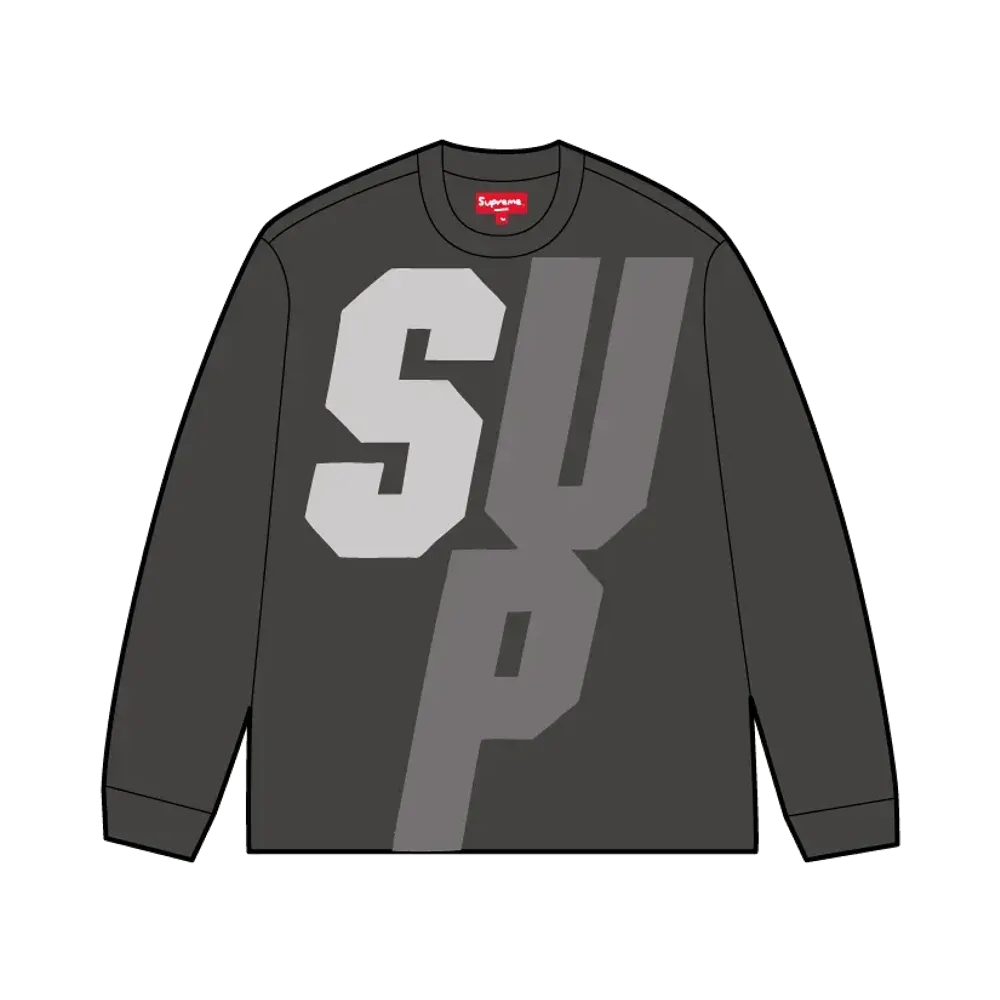 Supreme Reflective L/S Top "Black"