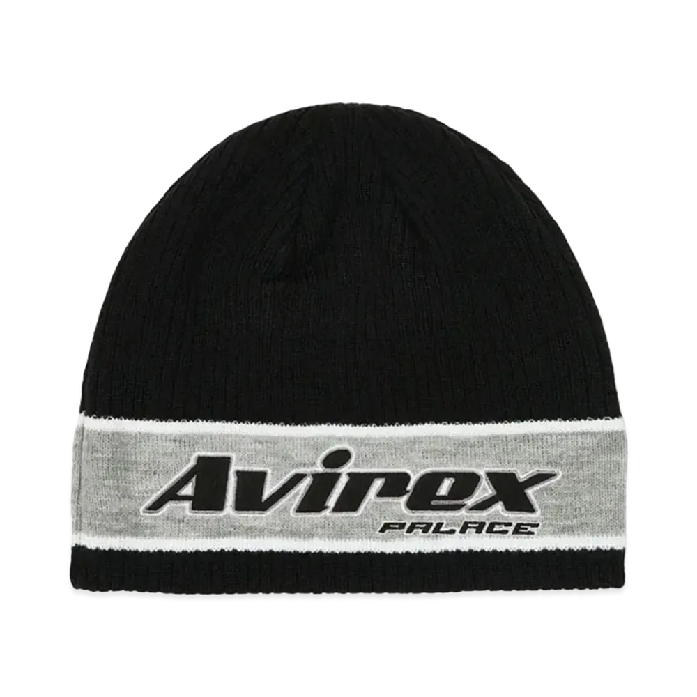 PALACE Avirex Nein Cuff Beanie "Black"