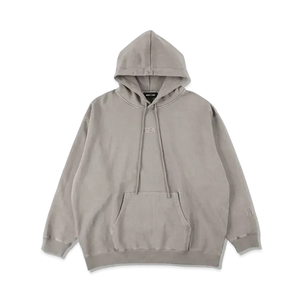 WIND AND SEA SEA (PIGMENT-DYE) HOODIE "Charcoal"