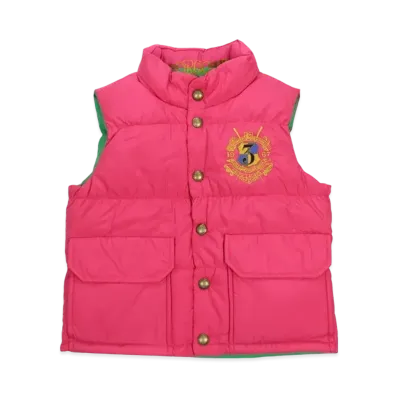 Polo Ralph Lauren Kids Reversible Down Vest "Hot Pink"