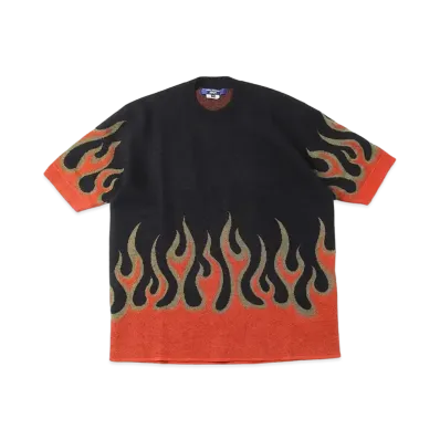 JUNYA WATANABE MAN Multi-Material Mix Jacquard "Black/Red"