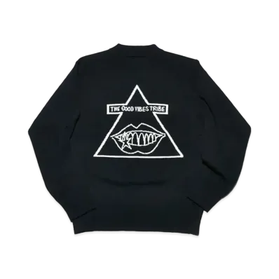 sacai x Gonz Wool Knit Sweater "Black"