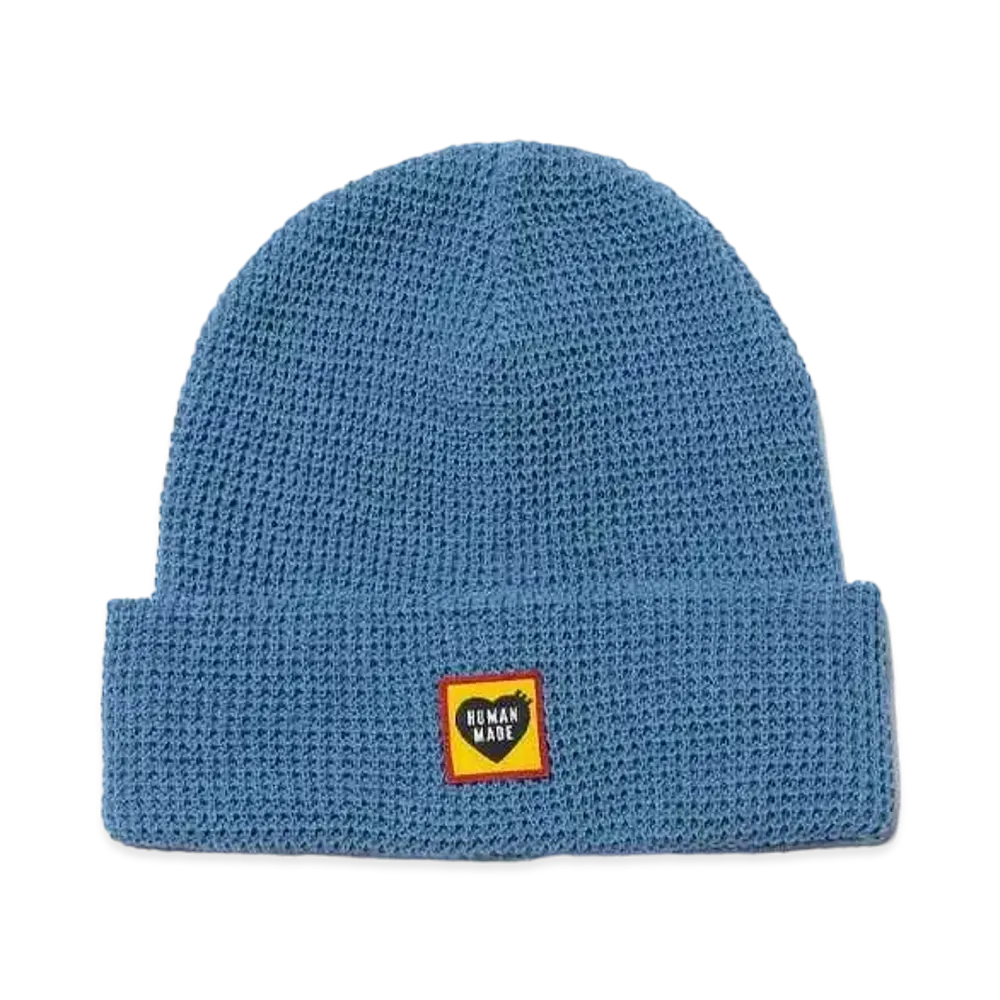 HUMAN MADE Waffle Beanie "Blue"