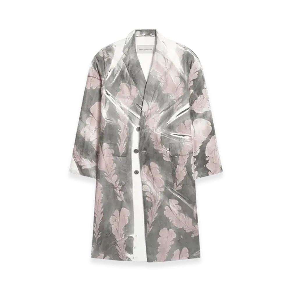 DRIES VAN NOTEN Hand Printed Coat "Dessin D"