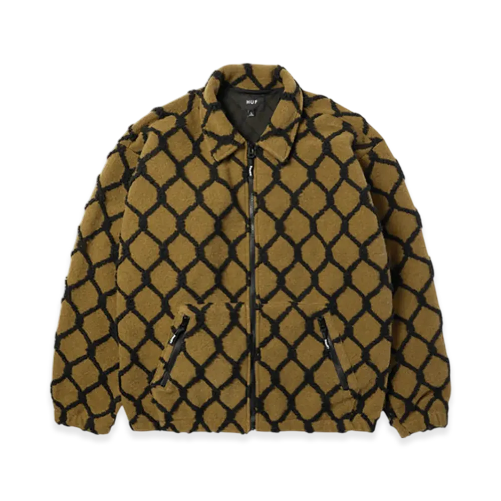 HUF Breakthrough High Pile Jacket "Moss"