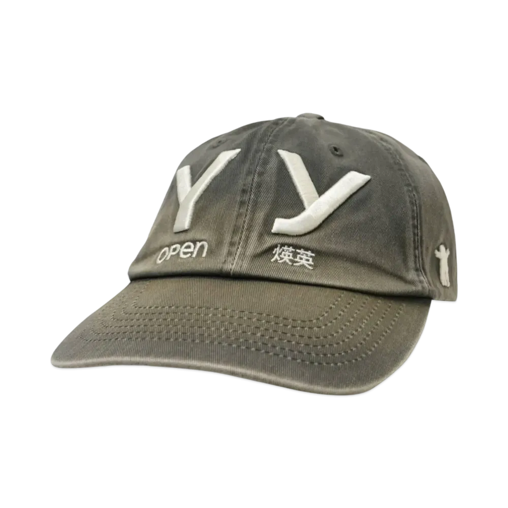 OPEN YY YY GRADIENT BALL CAP "CHARCOAL"