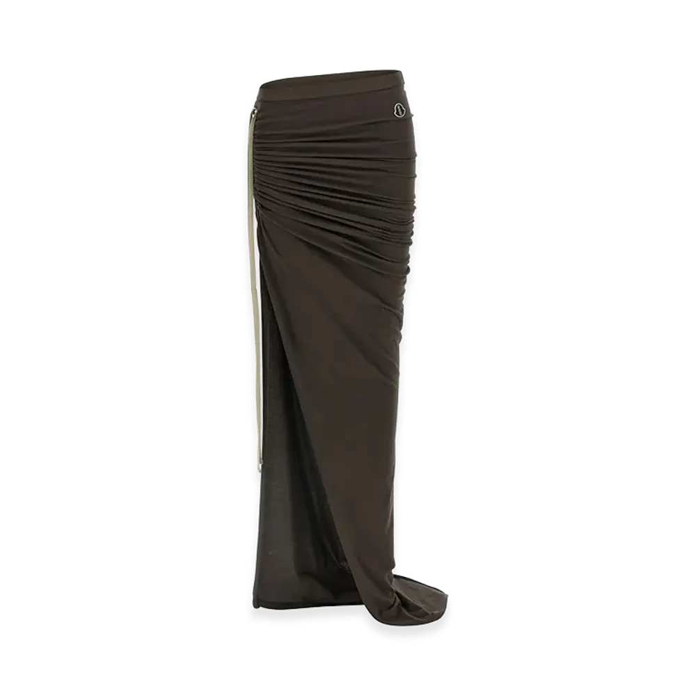 MONCLER Women's x Rick Owens Adjustable Skirt "Dark"