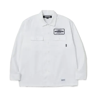 NEIGHBORHOOD Classic Work Shirt LS "White"