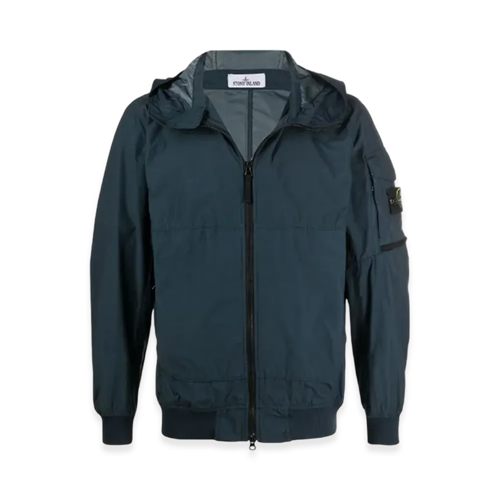 Stone Island 40632 Naslan Light Watro Hooded Blouson - 22SS "Avio Blue"