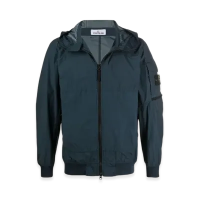 Stone Island 40632 Naslan Light Watro Hooded Blouson - 22SS "Avio Blue"