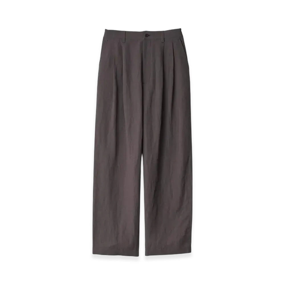 ssstein Rayon/Linen Wide Easy Trousers "Charcoal"
