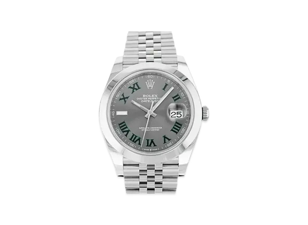 ロレックス デイトジャスト 41 グレー文字盤 126300